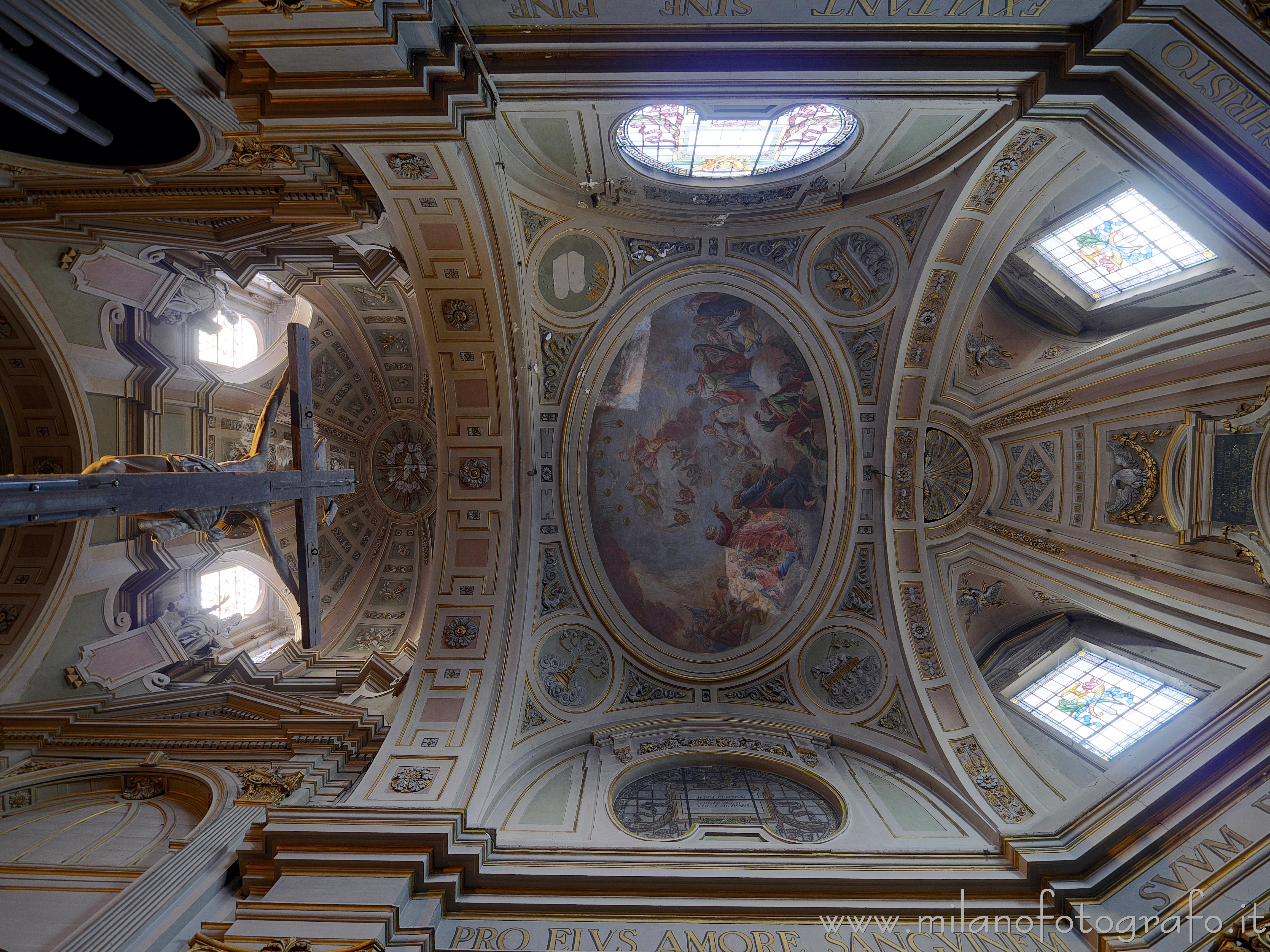 Caravaggio (Bergamo, Italy) - Vault of the choir of the Church of the Saints Fermo and Rustico